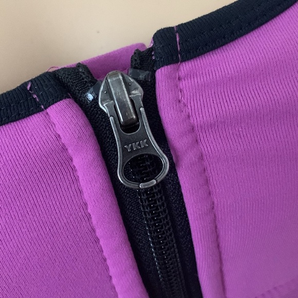 Vintage 90's zippered sports bra athletic bra top S - Picture 3 of 12